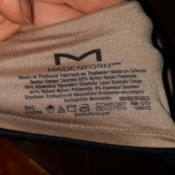 🍀3/15 Maidenform Black No Wire Bra - Picture 5 of 7